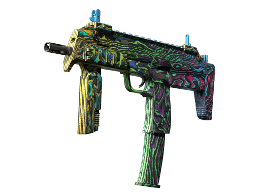 StatTrak™ MP7 | Neon Ply (Well-Worn)
