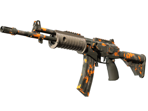 Galil AR | Orange DDPAT (Well-Worn)