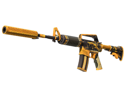 StatTrak™ M4A1-S | Golden Coil (Battle-Scarred)
