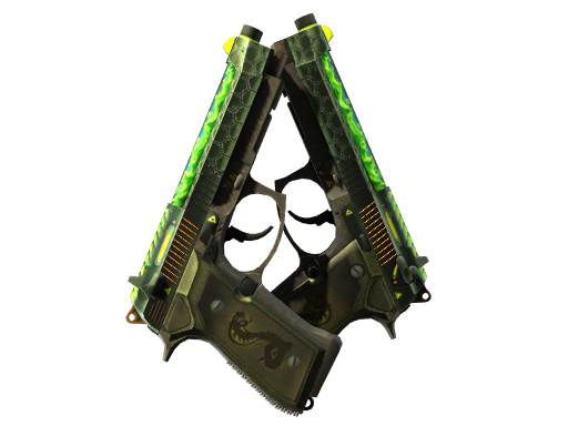 StatTrak™ Dual Berettas | Cobra Strike (Field-Tested)