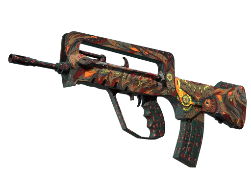 StatTrak™ FAMAS | Eye of Athena (Well-Worn)