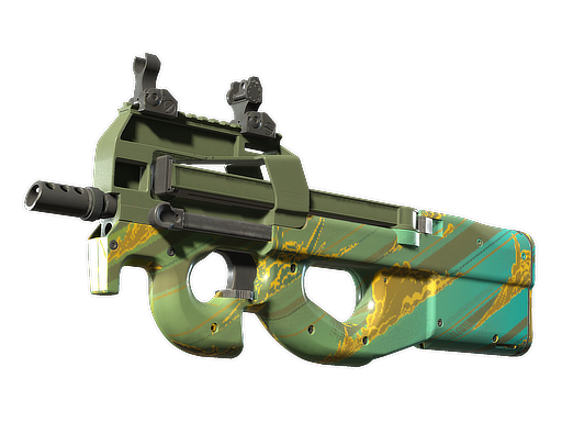 Souvenir P90 | Mustard Gas (Field-Tested)