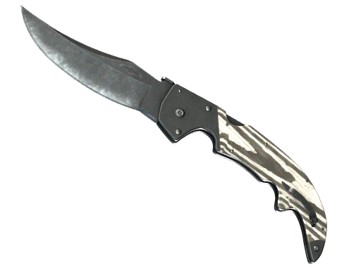 ★ StatTrak™ Falchion Knife | Black Laminate (Well-Worn)