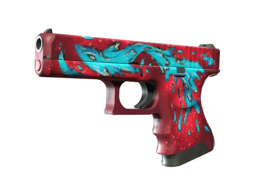 StatTrak™ Glock-18 | Water Elemental (Well-Worn)