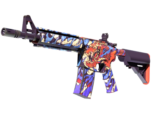 StatTrak™ M4A4 | 龍王 (Dragon King) (Well-Worn)