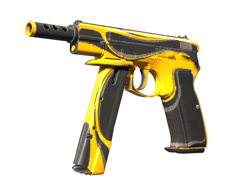 StatTrak™ CZ75-Auto | Yellow Jacket (Well-Worn)