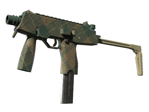 MP9 | Green Plaid (Well-Worn)