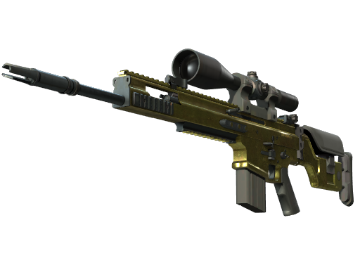 SCAR-20 | Brass (Well-Worn)