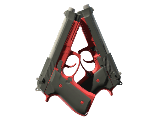StatTrak™ Dual Berettas | Panther (Well-Worn)