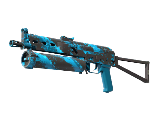 StatTrak™ PP-Bizon | Blue Streak (Well-Worn)
