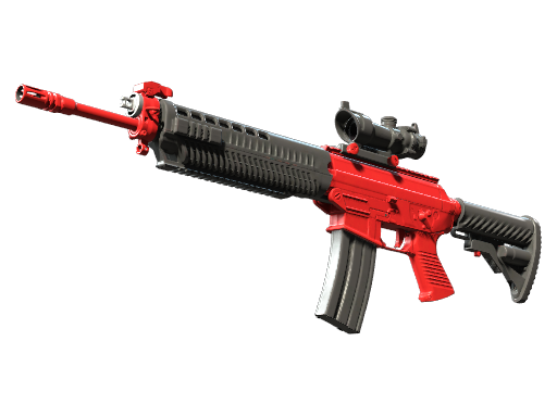 SG 553 | Candy Apple (Well-Worn)