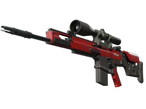 SCAR-20 | Crimson Web (Well-Worn)