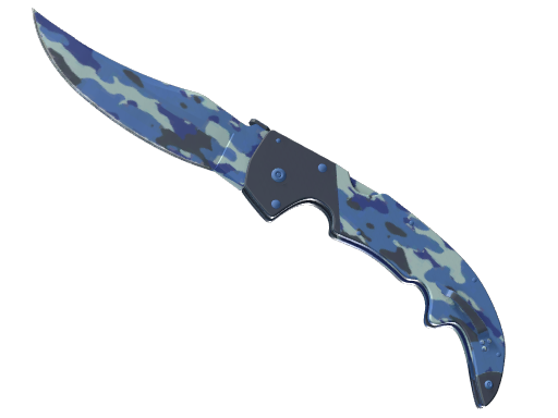 ★ StatTrak™ Falchion Knife | Bright Water (Well-Worn)