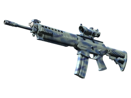 StatTrak™ SG 553 | Wave Spray (Well-Worn)